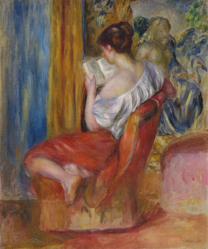 Woman Reading | Renoir | Painting Reproduction
