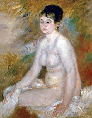 Bather (After the Bath), 1876 | Renoir | Painting Reproduction