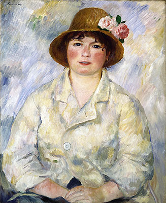 Portrait of Madame Renoir, c.1885 | Renoir | Painting Reproduction