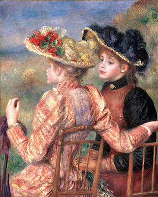 Two Girls, c.1892 | Renoir | Painting Reproduction