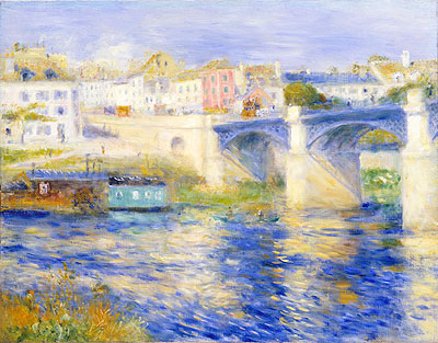 Argenteuil Bridge (Bridge at Chatou), c.1875 | Renoir