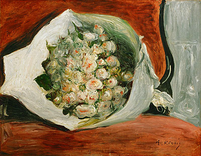 Bouquet in a Theatre Box, c.1878/80 | Renoir | Painting Reproduction