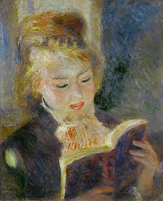 Girl Reading, 1874 | Renoir | Painting Reproduction