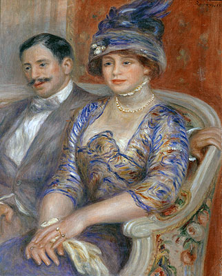 Monsieur et Madame Bernheim de Villers, 1910 by Renoir | Painting Reproduction