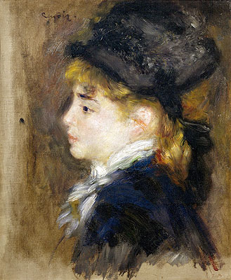 Portrait of Margot, c.1876/78 by Renoir | Painting Reproduction