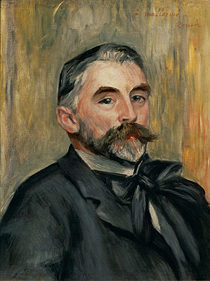 Portrait of Stephane Mallarme, 1892 by Renoir | Painting Reproduction