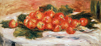 Strawberries on a White Tablecloth, n.d. | Renoir | Gemälde Reproduktion