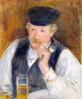 Monsieur Fournaise (Man with a Pipe), 1875 | Renoir | Painting Reproduction
