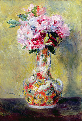 Bouquet in a Vase, 1878 | Renoir | Painting Reproduction