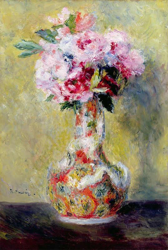 Blumenstrauß in einer Vase | Renoir | Gemälde Reproduktion