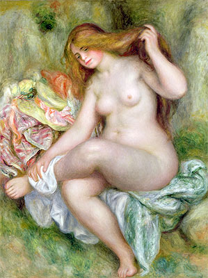 Sitzende Badende, c.1903/06 von Renoir | Gemälde-Reproduktion