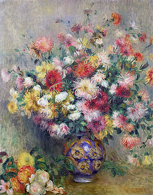 Dahlien | Renoir | Gemälde Reproduktion