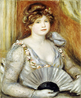 Frau mit Fächer | Renoir | Gemälde Reproduktion