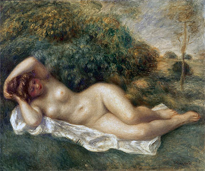 Akt, c.1887 von Renoir | Gemälde-Reproduktion
