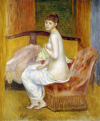 Seated Nude, Resting, 1885 | Renoir | Gemälde Reproduktion