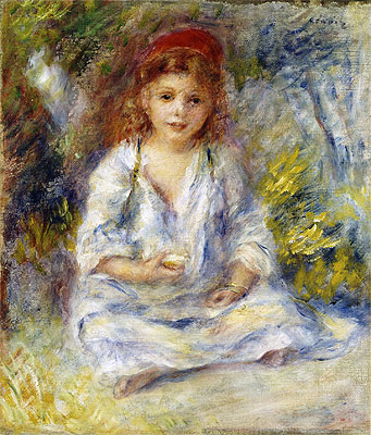 Young Algerian Girl, c.1881 | Renoir | Painting Reproduction