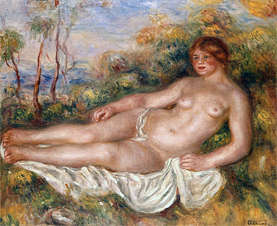 The Reclining Bather, 1906 | Renoir | Gemälde Reproduktion