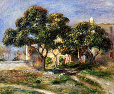 Die Mispelbäume | Renoir | Gemälde Reproduktion