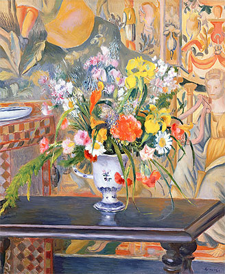 Vase of Flowers, 1885 | Renoir | Gemälde Reproduktion