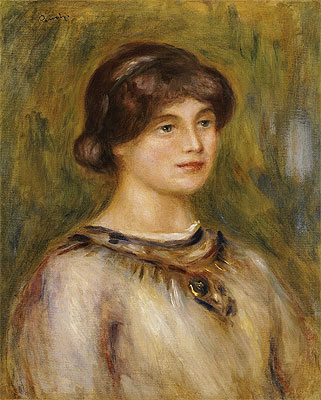 Porträt von Marie Lestringuez | Renoir | Gemälde Reproduktion