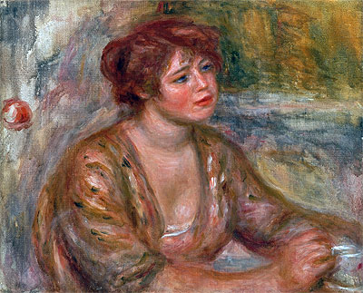 The Cup of Coffee (Portrait of Andree), 1917 | Renoir | Painting Reproduction