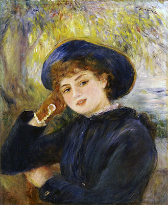 Portrait of Mademoiselle Demarsy, 1882 | Renoir | Painting Reproduction