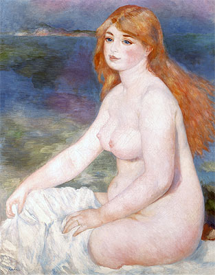 Bather (Blonde Bather II), 1882 | Renoir | Gemälde Reproduktion