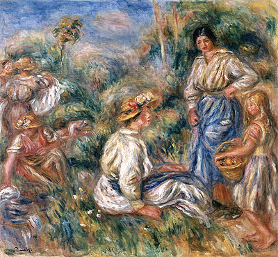 Women in a Landscape | Renoir | Painting Reproduction