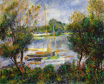 The Seine at Argenteuil, 1888 | Renoir | Gemälde Reproduktion