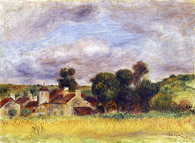 Brittany Countryside, c.1892 | Renoir | Painting Reproduction