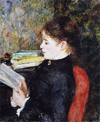 The Reader, 1877 | Renoir | Painting Reproduction