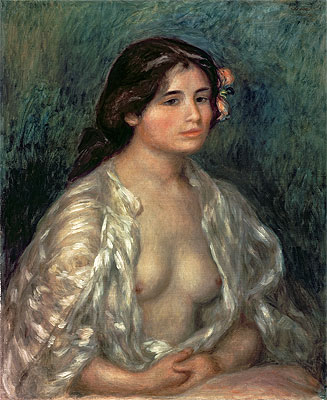 Woman Semi-Nude, undated | Renoir | Painting Reproduction