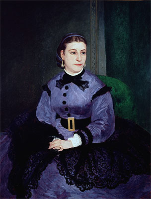 Portrait of Mademoiselle Sicot, 1865 | Renoir | Painting Reproduction