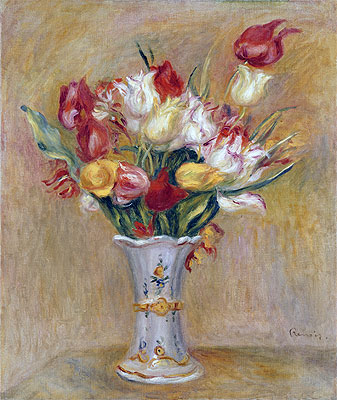 Tulips, undated | Renoir | Painting Reproduction