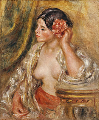 Gabrielle a sa Coiffure, 1910 | Renoir | Gemälde Reproduktion