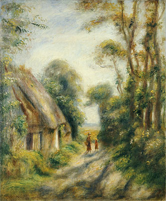 The Outskirts of Berneval, 1898 | Renoir | Gemälde Reproduktion