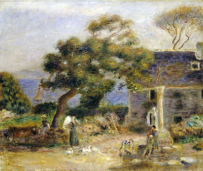 View of Treboul, c.1895 | Renoir | Gemälde Reproduktion