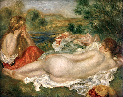 Two Bathers, 1896 | Renoir | Gemälde Reproduktion