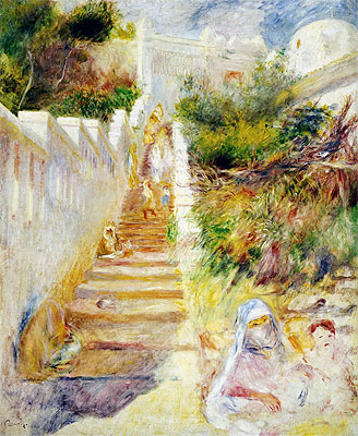 Die Stufen, Algier, c.1882 | Renoir