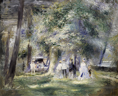In the Park at Saint-Cloud, 1866 | Renoir | Gemälde Reproduktion