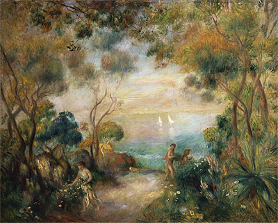 A Garden in Sorrento, n.d. | Renoir | Gemälde Reproduktion