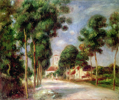 Die Straße nach Essoyes | Renoir | Gemälde Reproduktion