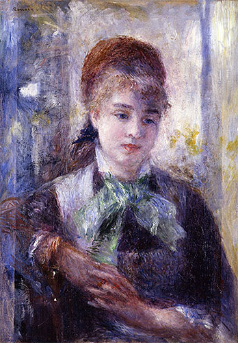 Portrait of Nini Lopez, 1876 | Renoir | Gemälde Reproduktion