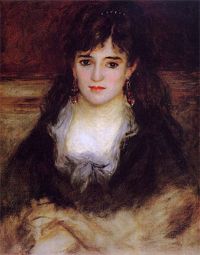 Porträt einer Frau, 1876 | Renoir | Gemälde Reproduktion