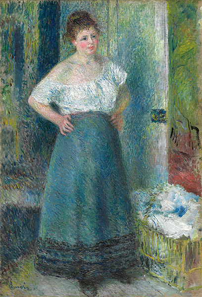 Die Wäscherin, c.1877/79 | Renoir | Gemälde Reproduktion