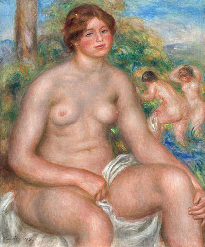 Seated Bather, 1914 | Renoir | Painting Reproduction