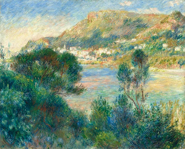 Blick auf Monte Carlo vom Cap Martin, c.1884 | Renoir | Gemälde Reproduktion