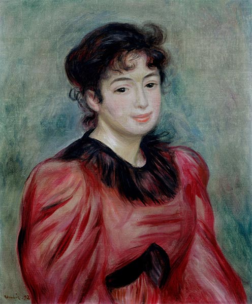 Mademoiselle Victorine de Bellio, 1892 von Renoir | Gemälde-Reproduktion