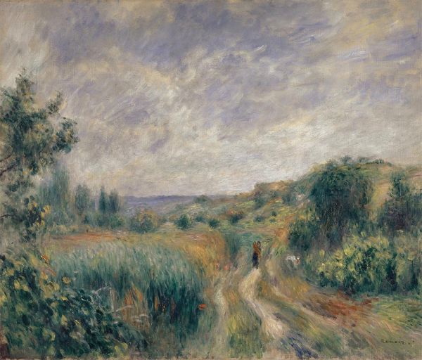 Landscape near Essoyes, 1892 | Renoir | Painting Reproduction