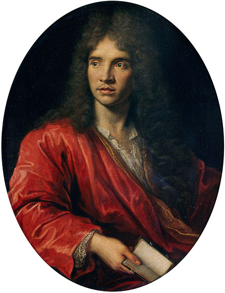 Portrait of Moliere, undated | Pierre Mignard | Painting Reproduction